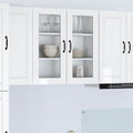 Wandglas-Schrank PORTO Hochglanz Weiß 80 x 31 x 80 cm
