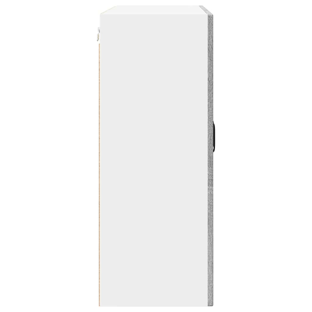 Wandglas-Schrank PORTO Graues Sonoma 80 x 31 x 80 cm