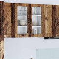 Wandglas-Schrank PORTO Altholz 80 x 31 x 80 cm Holzwerkstoff