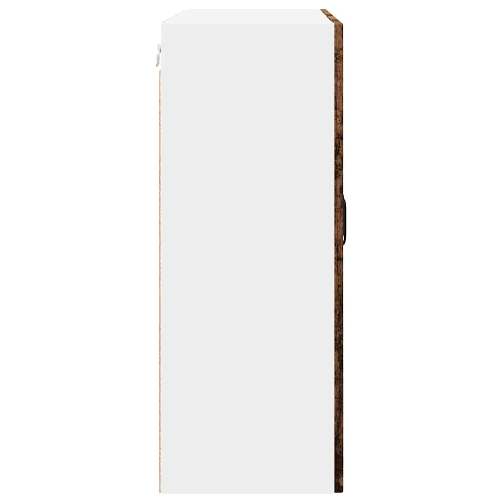 Wandglas-Schrank PORTO Altholz 80 x 31 x 80 cm Holzwerkstoff