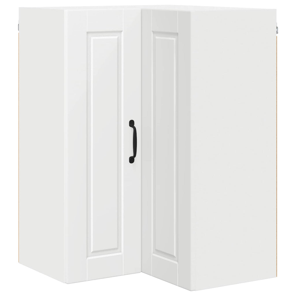 Wand-Eckschrank PORTO Weiß 57 x 57 x 80 cm Holzwerkstoff