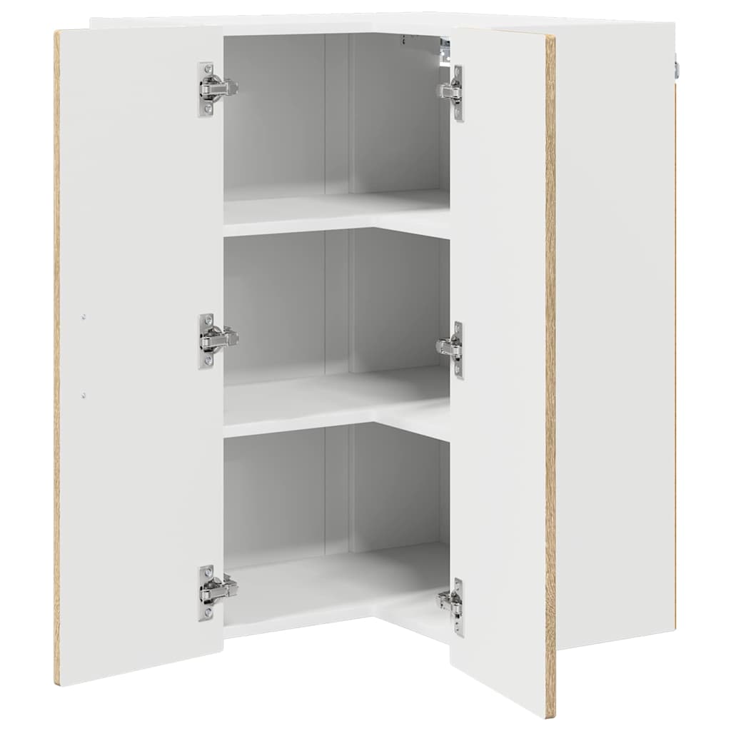 Wand-Eckschrank PORTO Sonoma-Eiche 57 x 57 x 80 cm