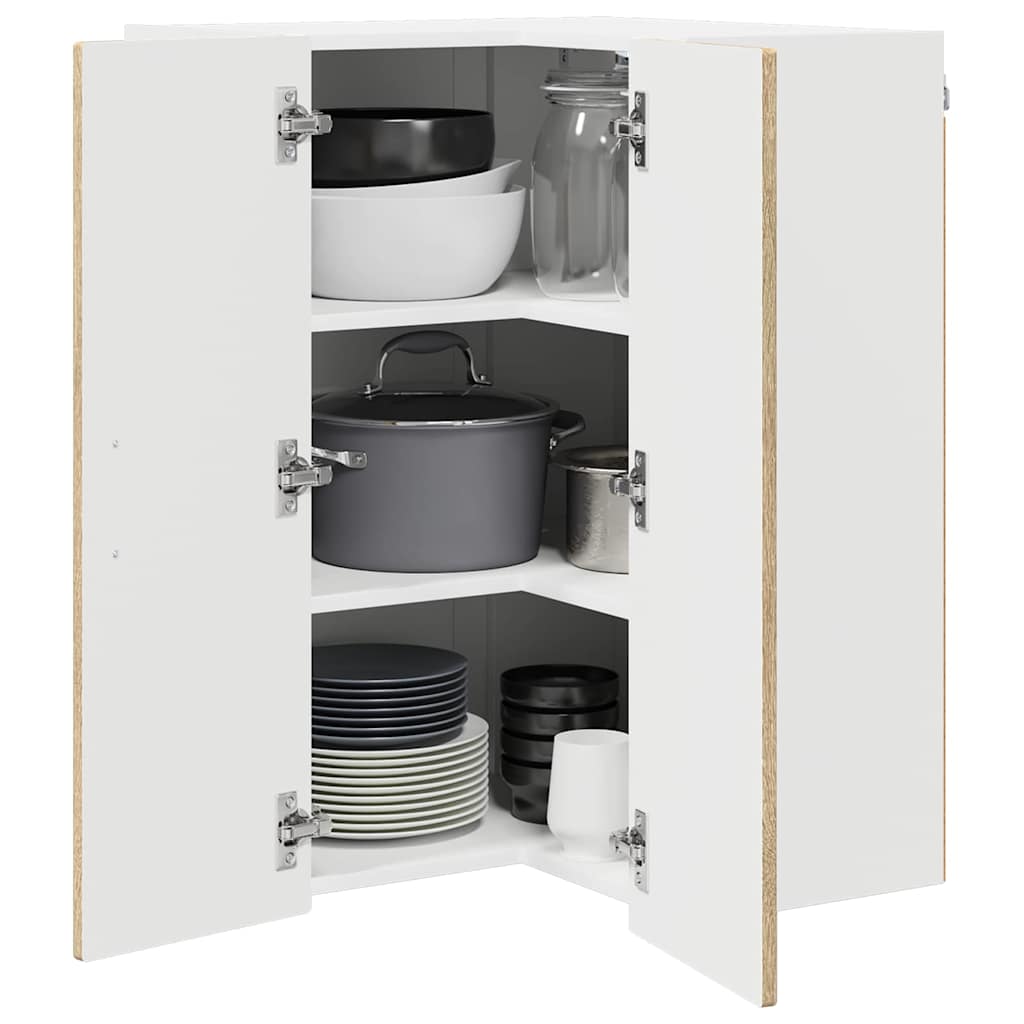 Wand-Eckschrank PORTO Sonoma-Eiche 57 x 57 x 80 cm