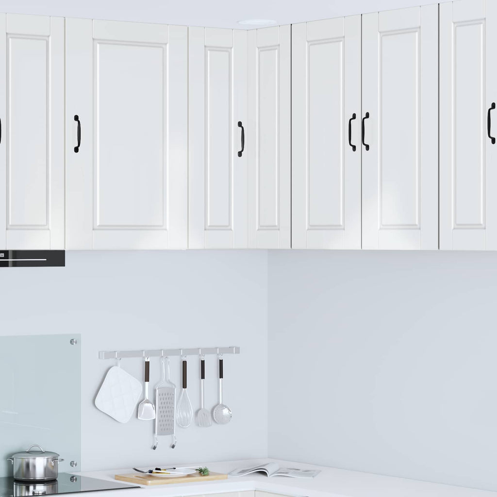 Wand-Eckschrank PORTO Hochglanz Weiß 57 x 57 x 80 cm