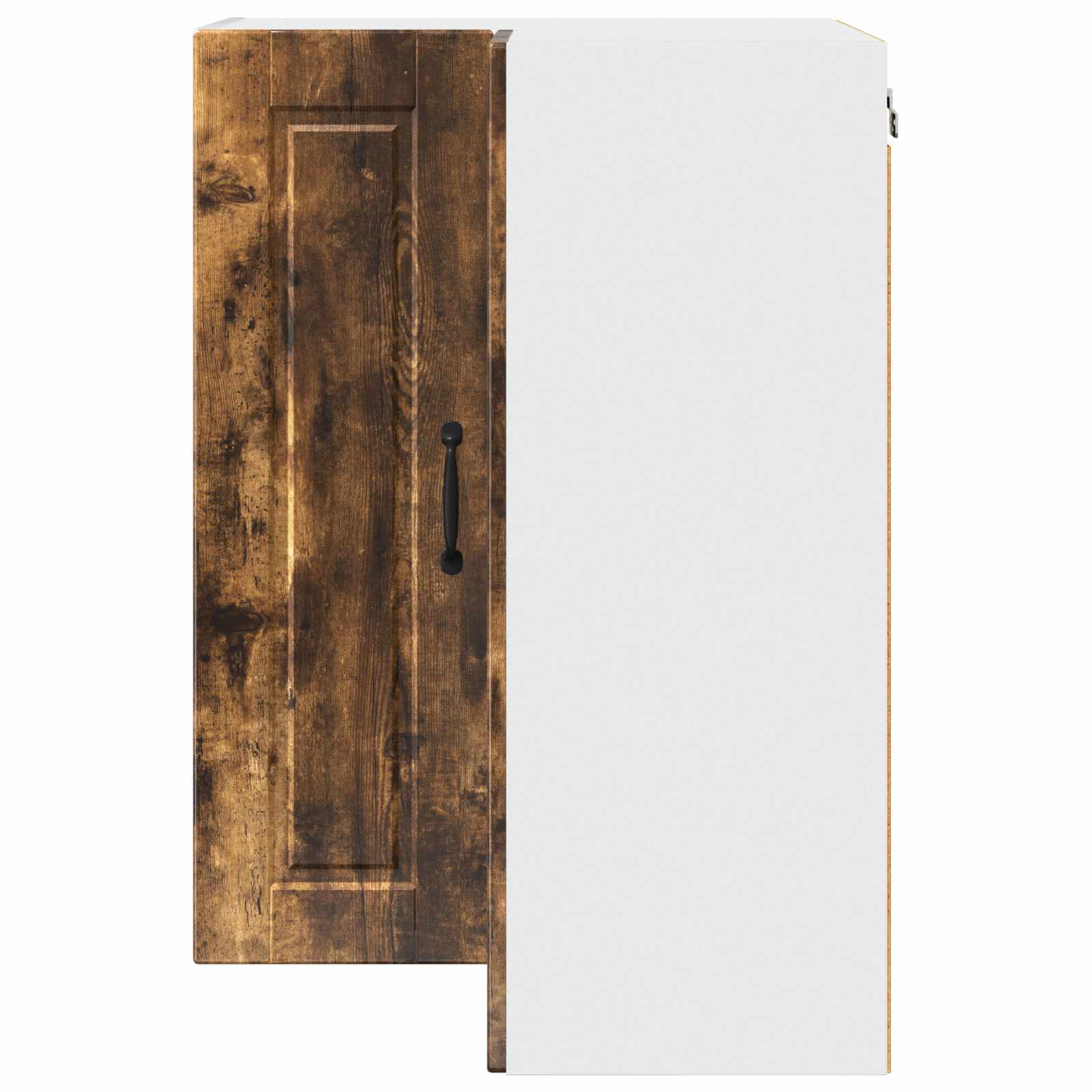 Wand-Eckschrank PORTO Geräucherte Eiche 57 x 57 x 80 cm