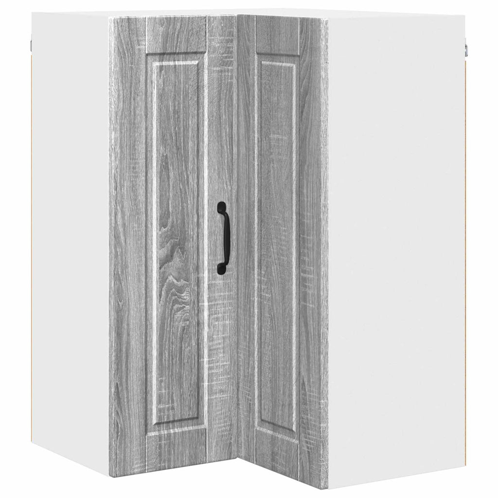 Wand-Eckschrank PORTO Graues Sonoma 57 x 57 x 80 cm