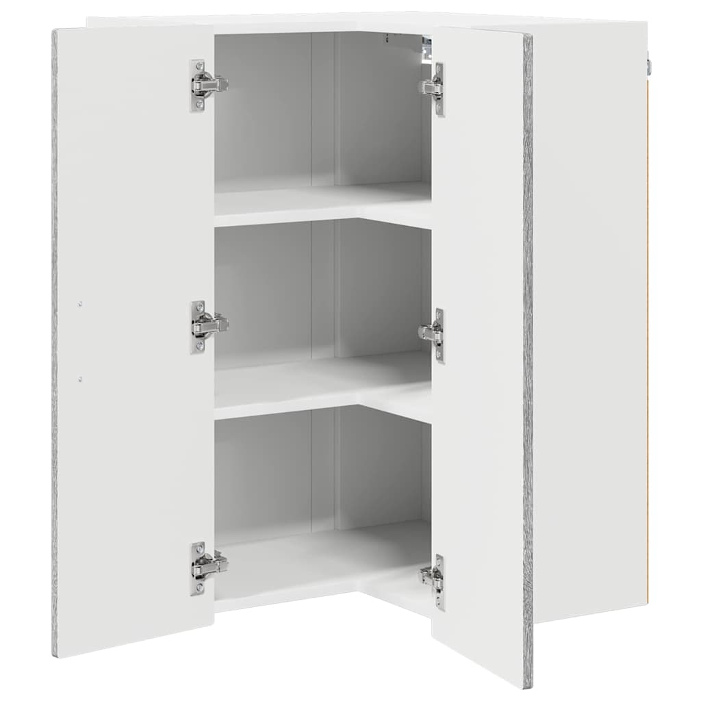 Wand-Eckschrank PORTO Graues Sonoma 57 x 57 x 80 cm