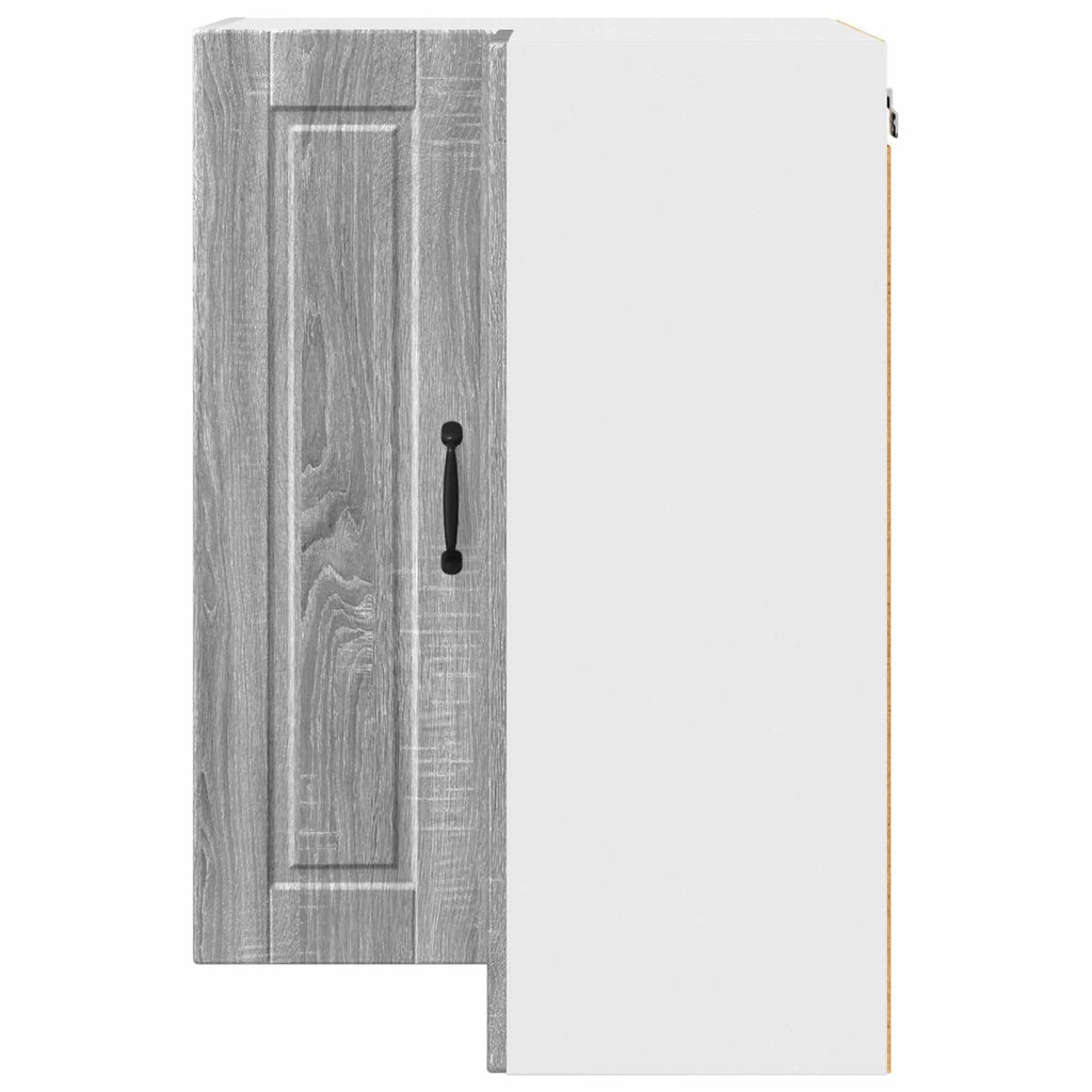 Wand-Eckschrank PORTO Graues Sonoma 57 x 57 x 80 cm