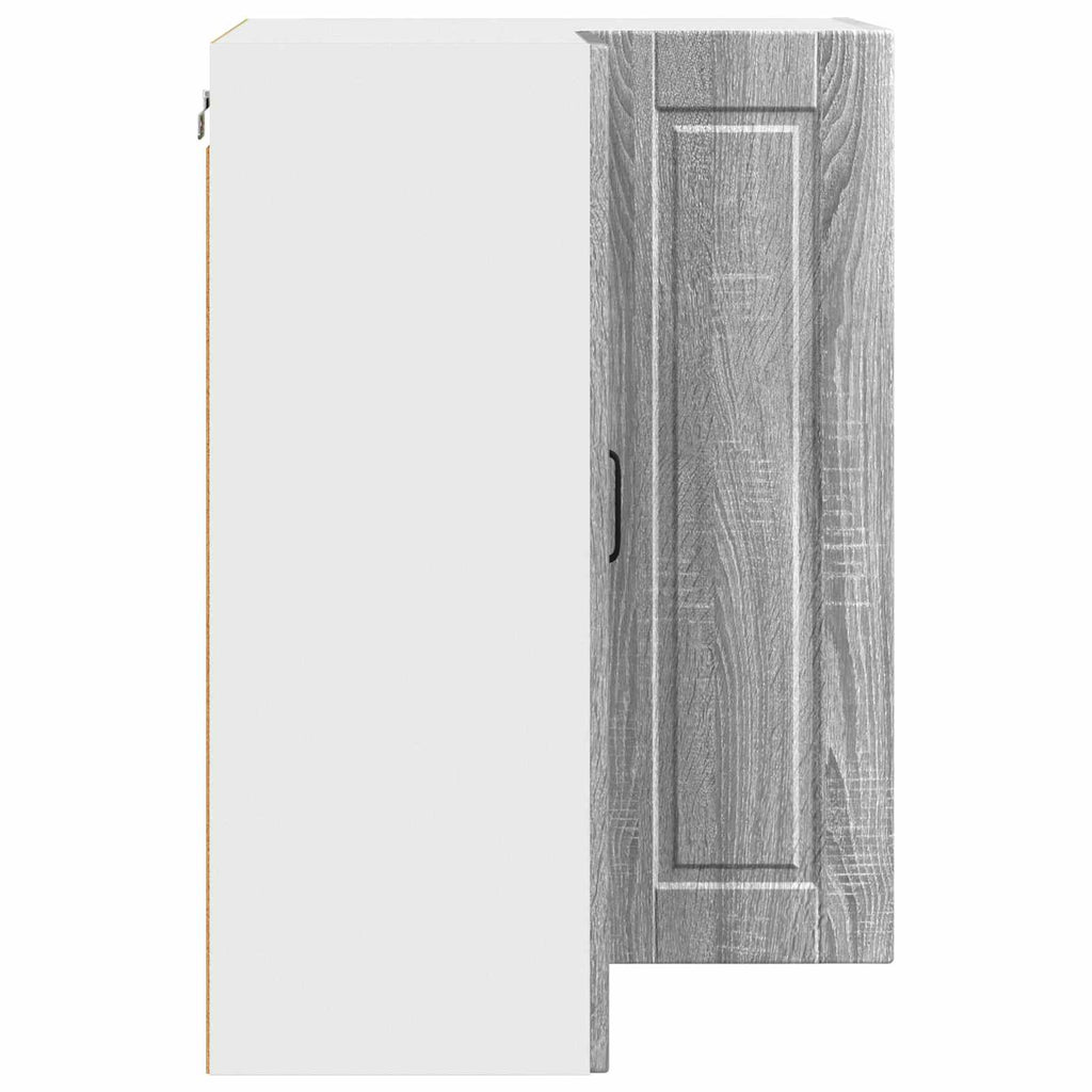 Wand-Eckschrank PORTO Graues Sonoma 57 x 57 x 80 cm