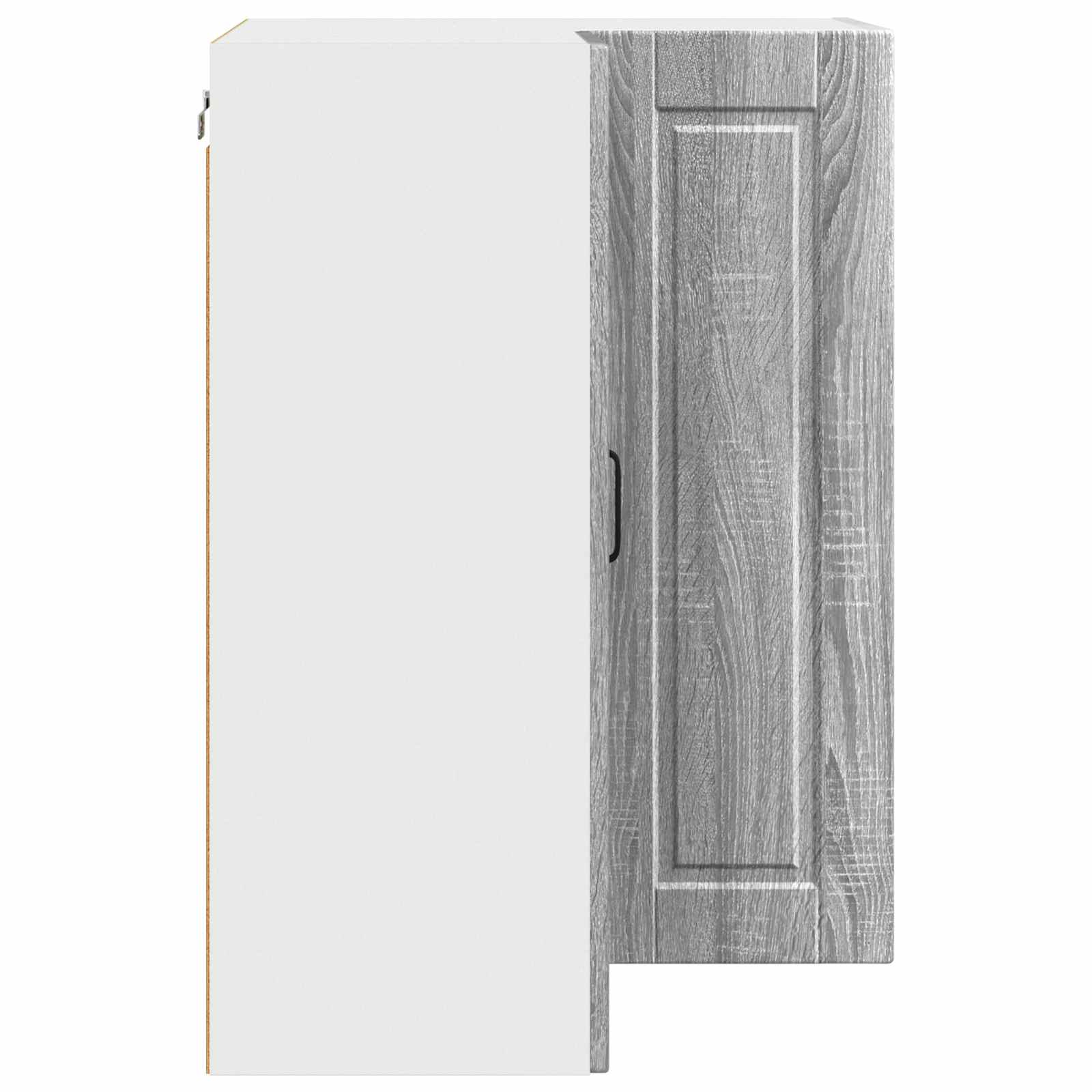 Wand-Eckschrank PORTO Graues Sonoma 57 x 57 x 80 cm