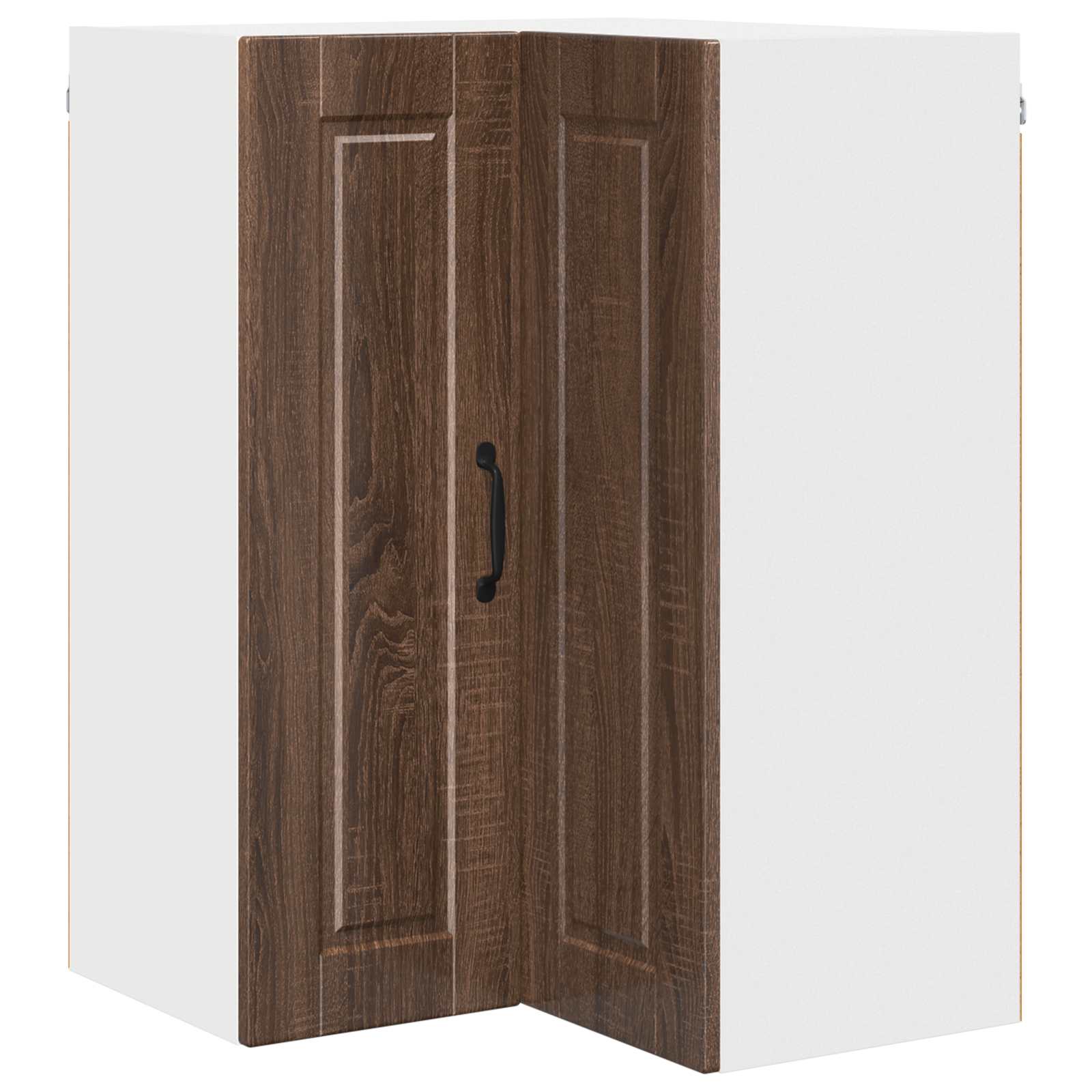 Wand-Eckschrank PORTO Braun Eichen-Optik 57 x 57 x 80 cm