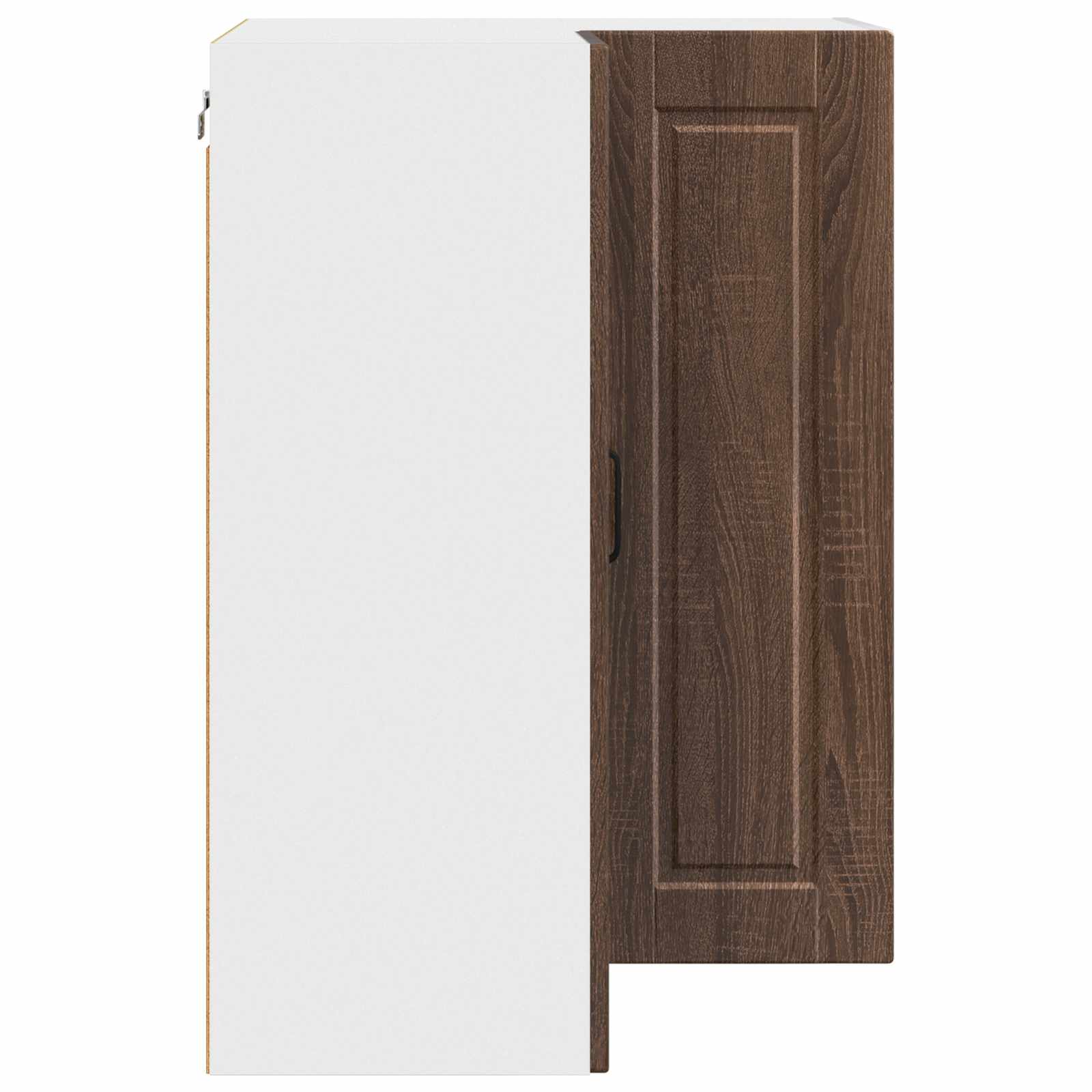 Wand-Eckschrank PORTO Braun Eichen-Optik 57 x 57 x 80 cm
