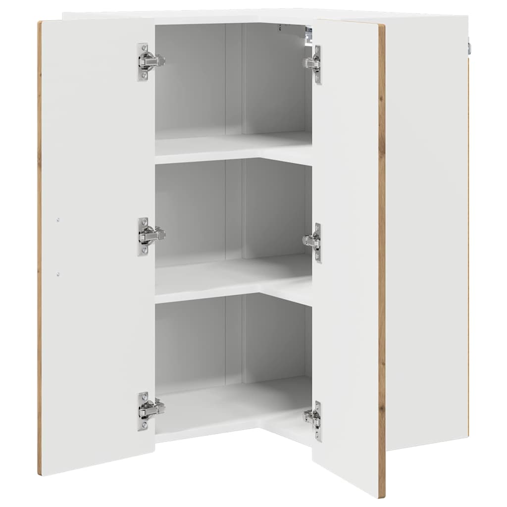 Wand-Eckschrank PORTO Artisan-Eiche 57 x 57 x 80 cm