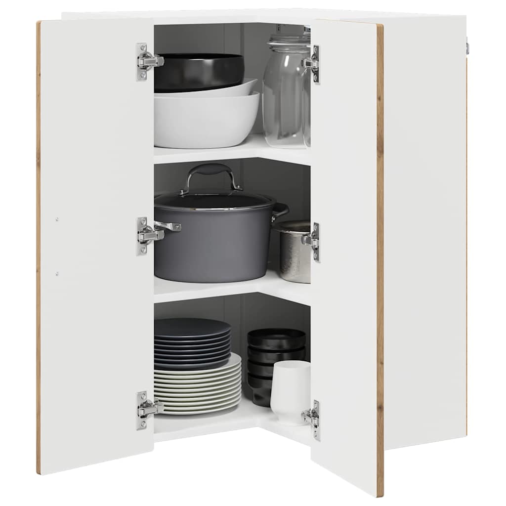 Wand-Eckschrank PORTO Artisan-Eiche 57 x 57 x 80 cm