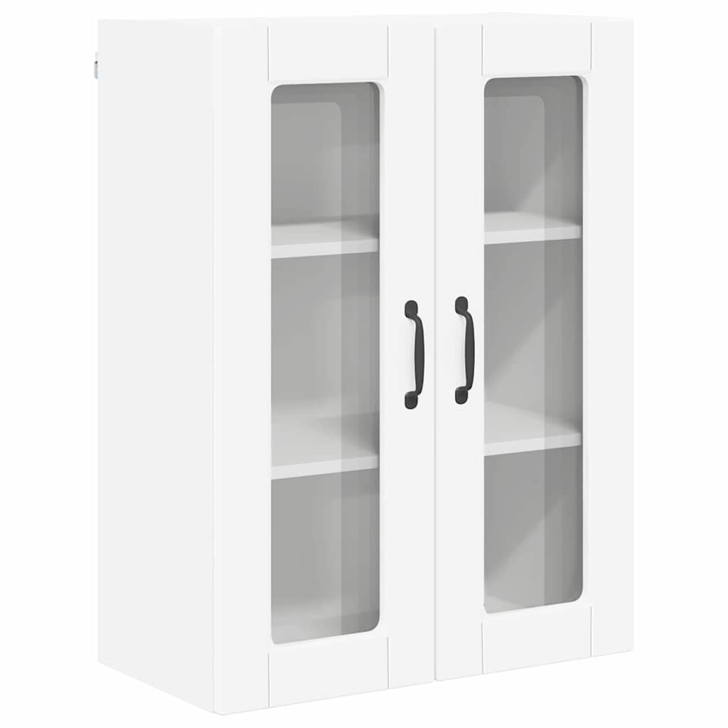 Wandglas-Schrank PORTO Weiß 60 x 31 x 80 cm Holzwerkstoff
