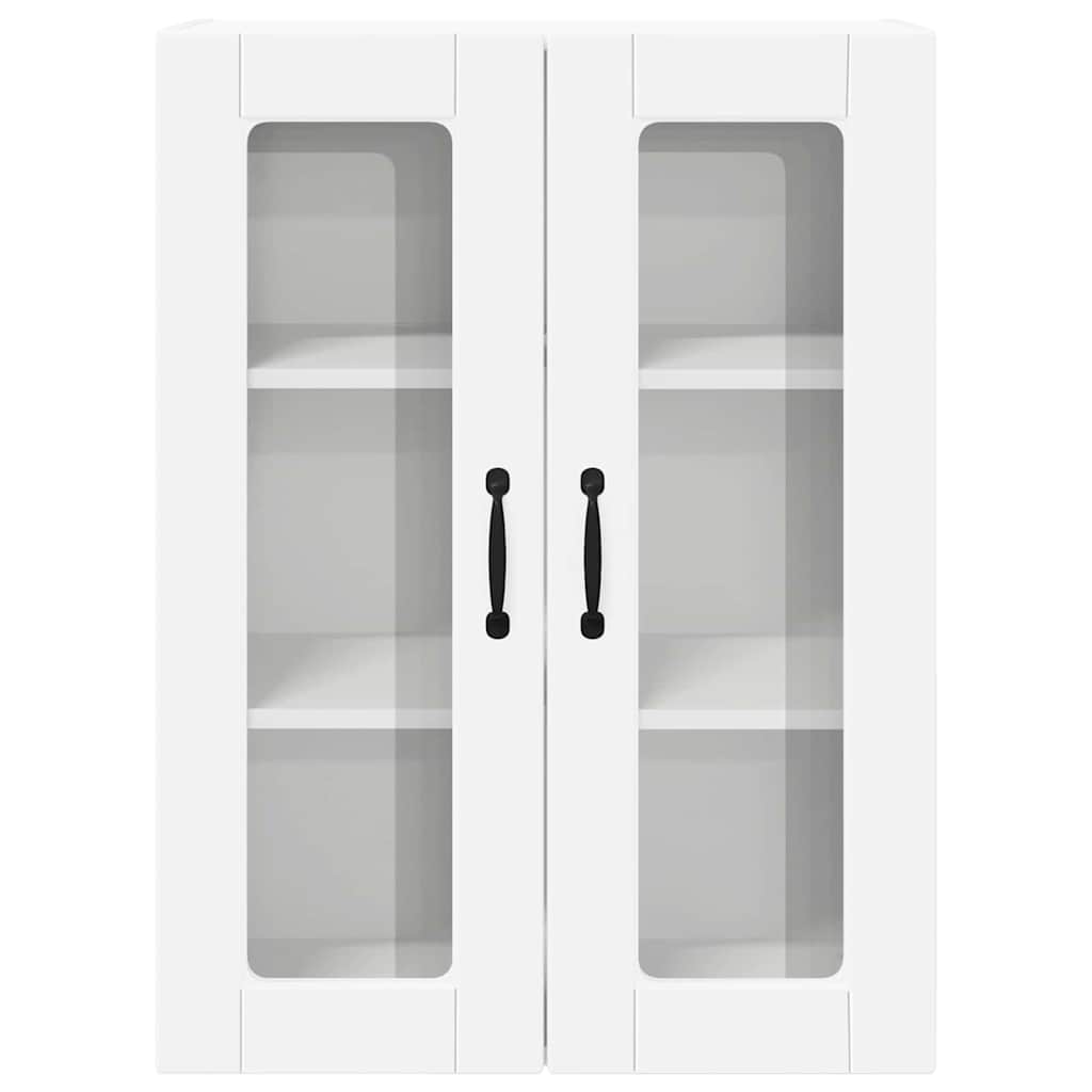 Wandglas-Schrank PORTO Weiß 60 x 31 x 80 cm Holzwerkstoff