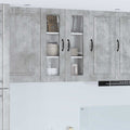 Wandglas-Schrank PORTO Beton Grau 60 x 31 x 80 cm Holzwerkstoff