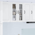 Wandglas-Schrank PORTO Hochglanz Weiß 60 x 31 x 80 cm