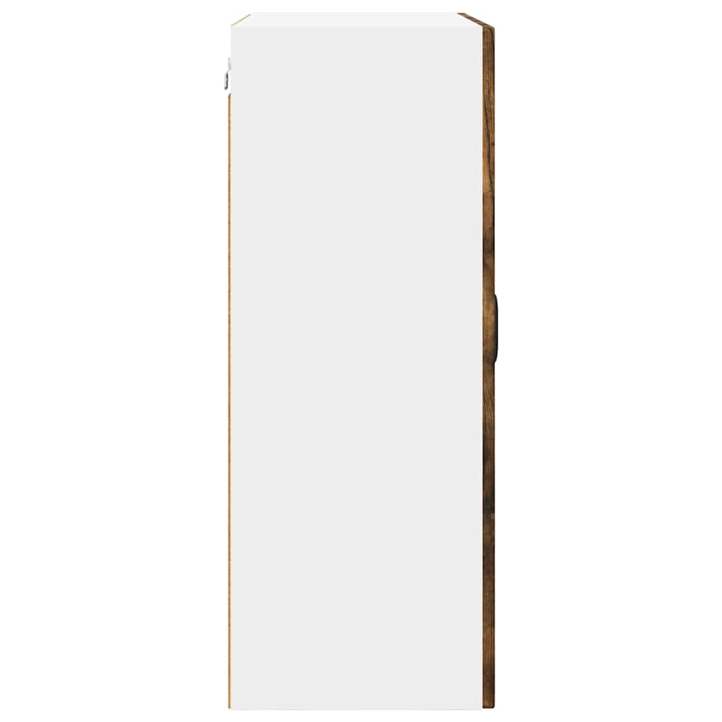 Wandglas-Schrank PORTO Geräucherte Eiche 60 x 31 x 80 cm