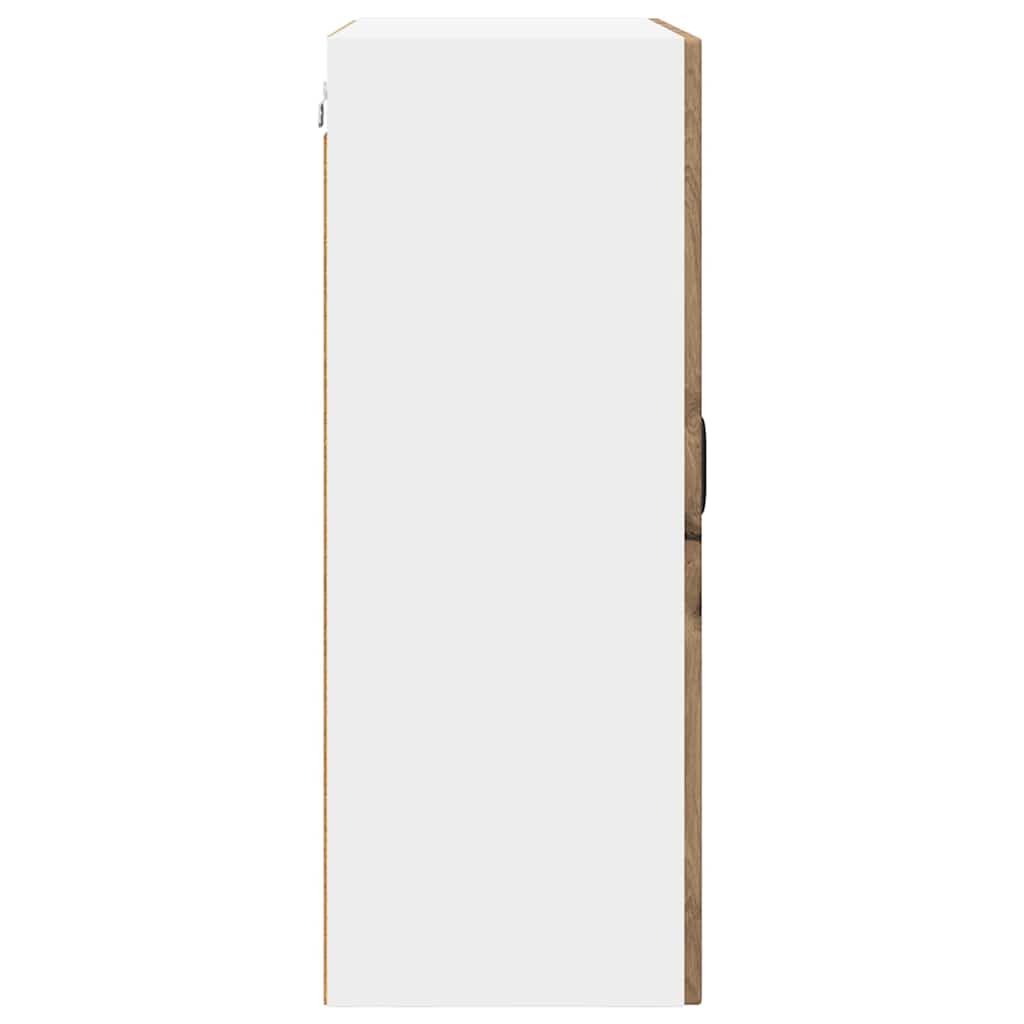 Wandglas-Schrank PORTO Artisan-Eiche 60 x 31 x 80 cm