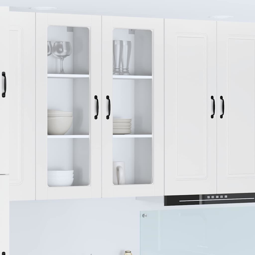 Wandglas-Schrank PORTO Weiß 40 x 31 x 100 cm Holzwerkstoff
