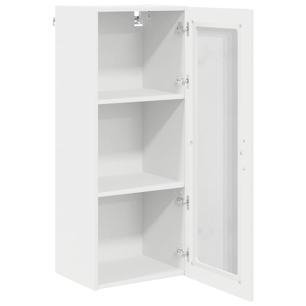 Wandglas-Schrank PORTO Weiß 40 x 31 x 100 cm Holzwerkstoff