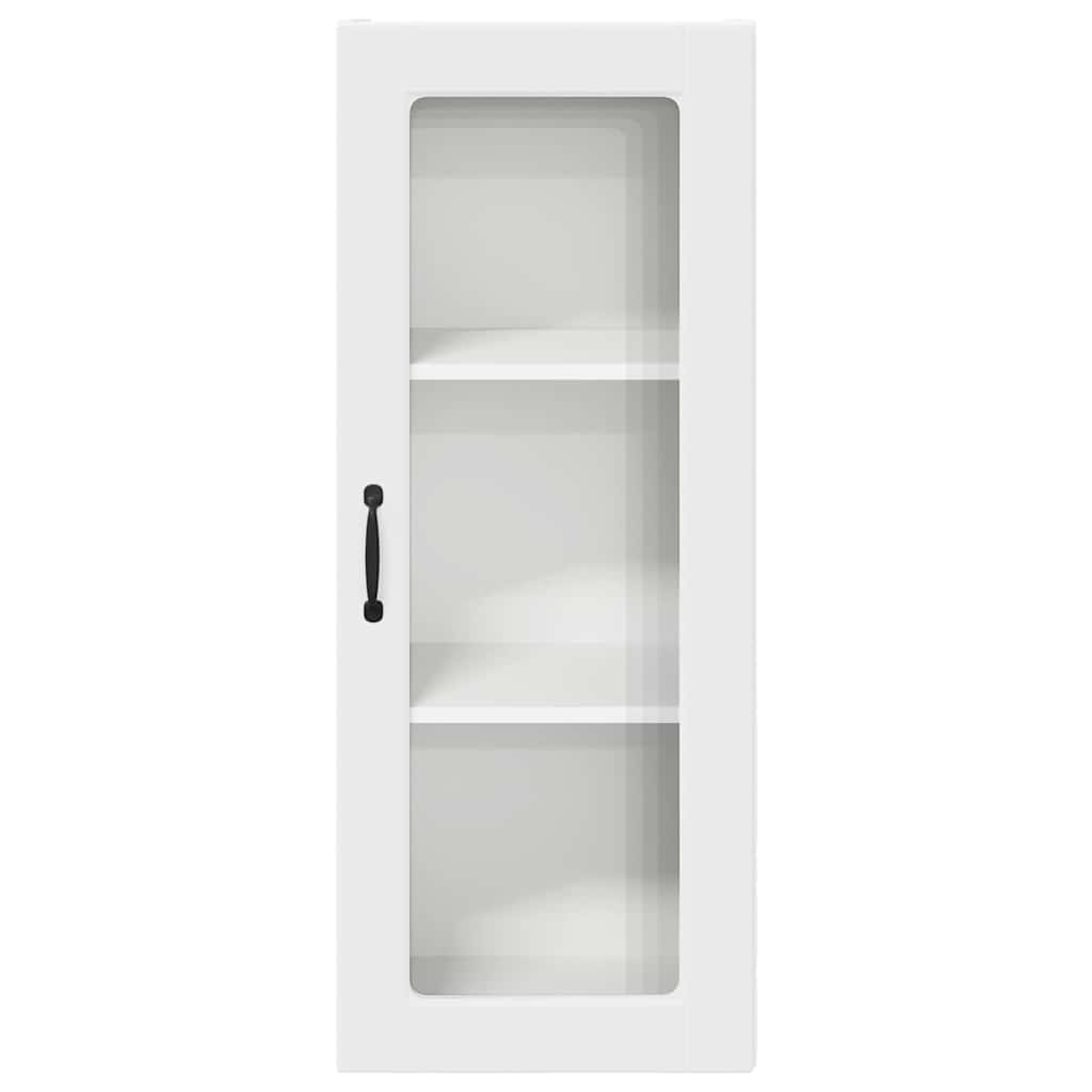 Wandglas-Schrank PORTO Weiß 40 x 31 x 100 cm Holzwerkstoff