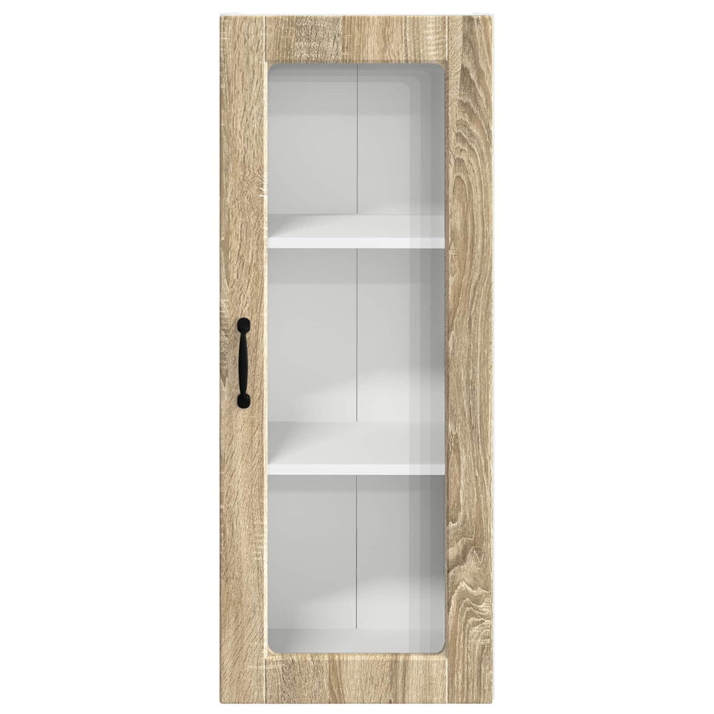 Wandglas-Schrank PORTO Sonoma-Eiche 40 x 31 x 100 cm