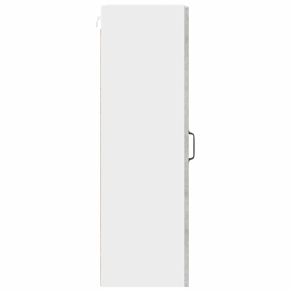 Wandglas-Schrank PORTO Beton Grau 40 x 31 x 100 cm