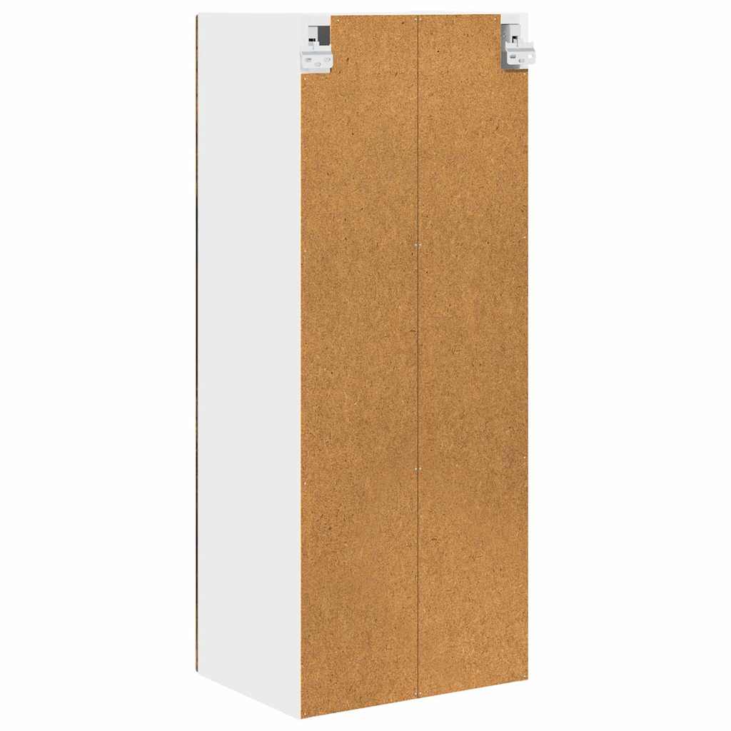 Wandglas-Schrank PORTO Geräucherte Eiche 40 x 31 x 100 cm
