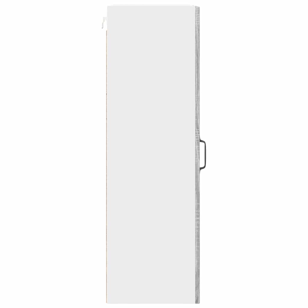 Wandglas-Schrank PORTO Graues Sonoma 40 x 31 x 100 cm