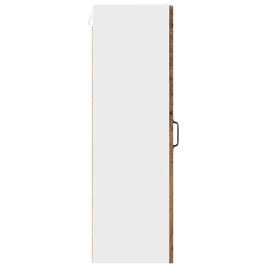 Wandglas-Schrank PORTO Altholz 40 x 31 x 100 cm Holzwerkstoff