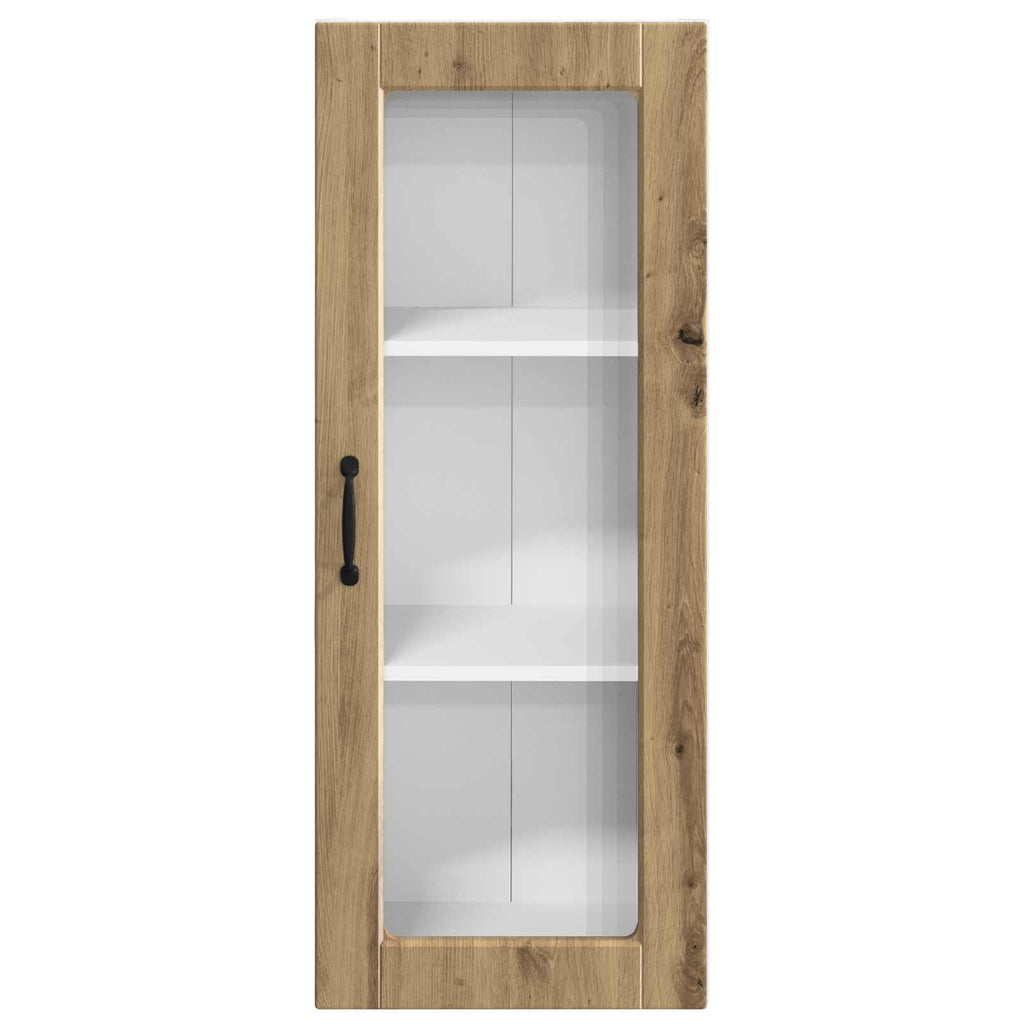 Wandglas-Schrank PORTO Artisan-Eiche 40 x 31 x 100 cm