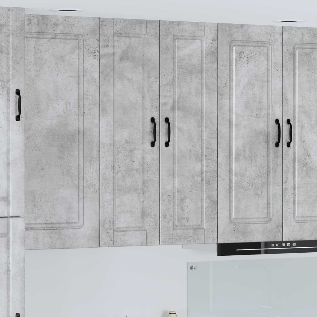 Wandschrank PORTO Beton Grau 30 x 31 x 100 cm Holzwerkstoff