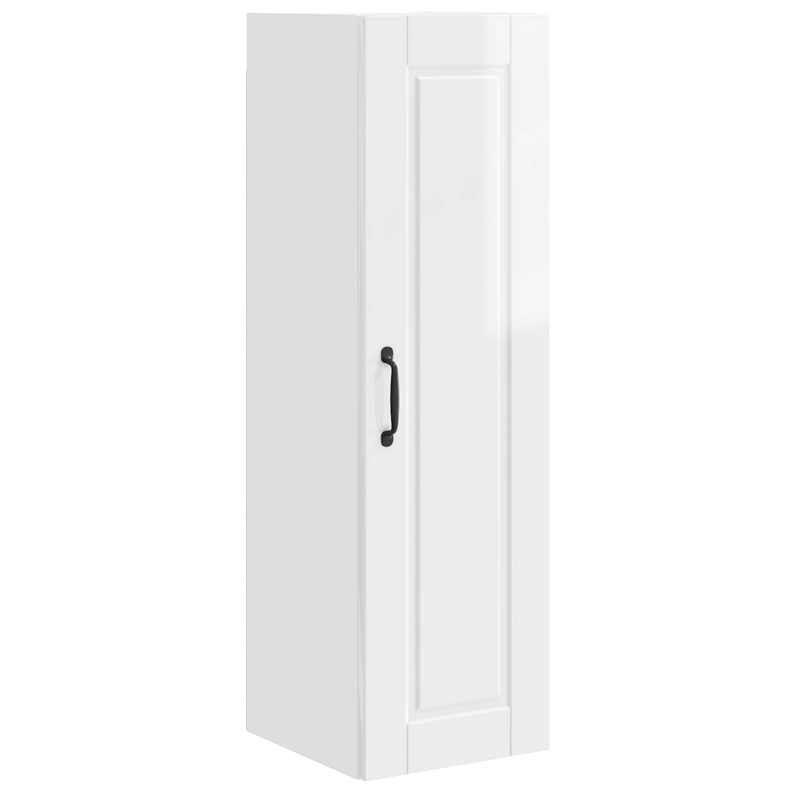 Wandschrank PORTO Hochglanz Weiß 30 x 31 x 100 cm Holzwerkstoff