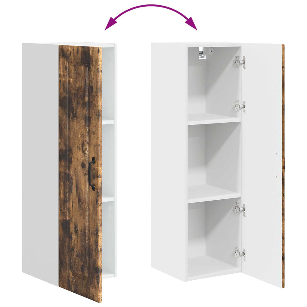 Wandschrank PORTO Geräucherte Eiche 30 x 31 x 100 cm
