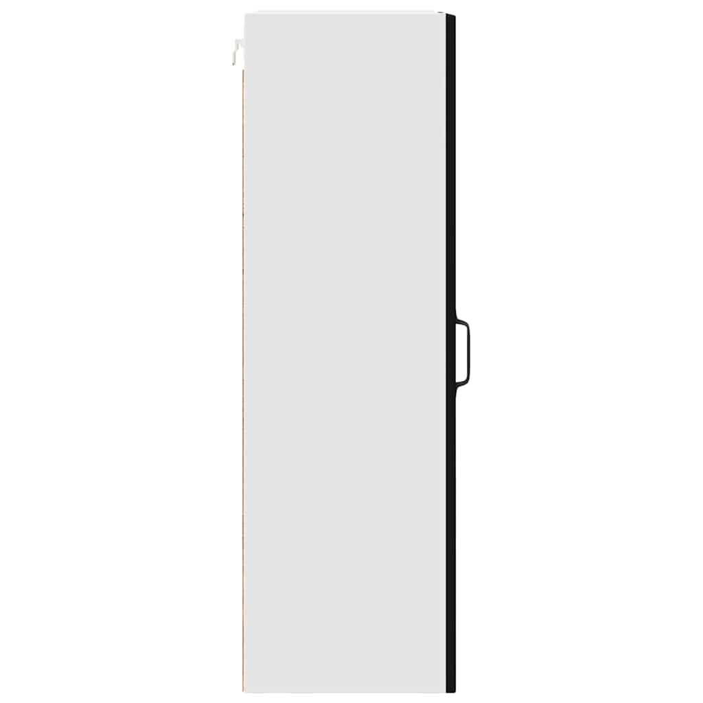 Wandschrank PORTO Schwarz 40 x 31 x 100 cm Holzwerkstoff