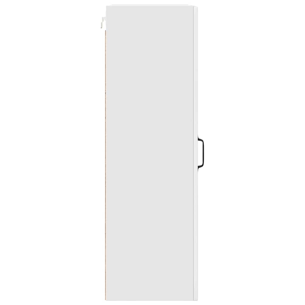 Wandschrank PORTO Hochglanz Weiß 40 x 31 x 100 cm Holzwerkstoff