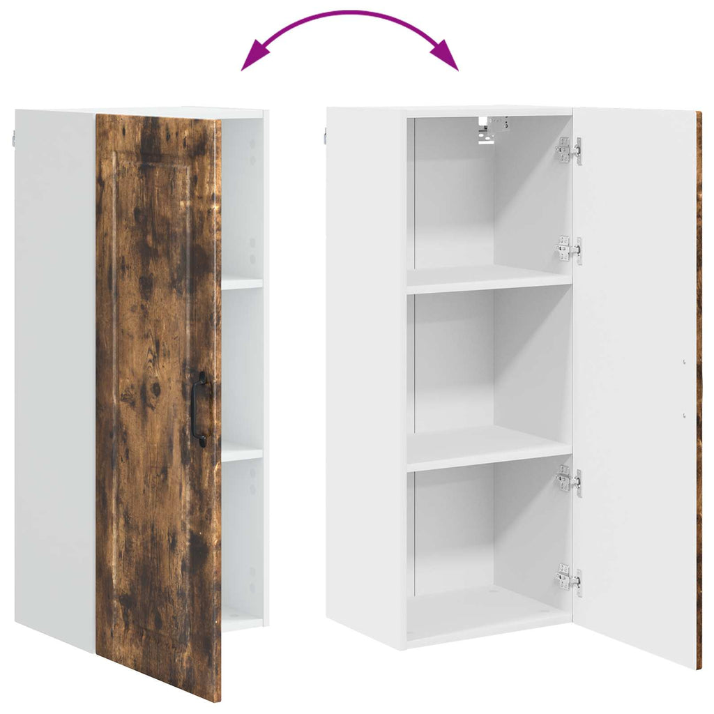 Wandschrank PORTO Geräucherte Eiche 40 x 31 x 100 cm