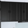 Wandschrank PORTO Schwarz 50 x 31 x 100 cm Holzwerkstoff