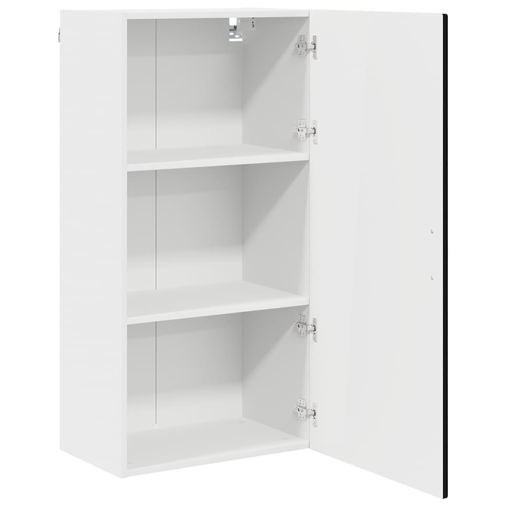 Wandschrank PORTO Schwarz 50 x 31 x 100 cm Holzwerkstoff