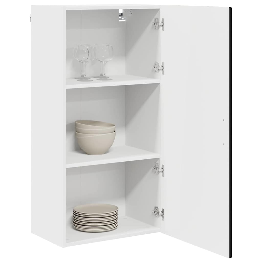 Wandschrank PORTO Schwarz 50 x 31 x 100 cm Holzwerkstoff