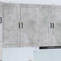 Wandschrank PORTO Beton Grau 50 x 31 x 100 cm Holzwerkstoff