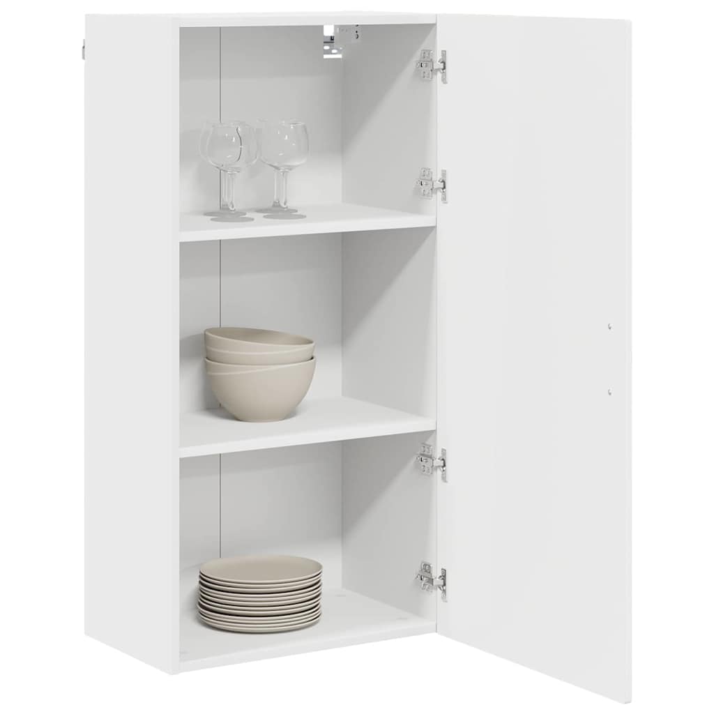 Wandschrank PORTO Hochglanz Weiß 50 x 31 x 100 cm Holzwerkstoff
