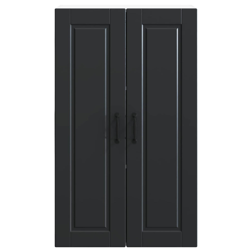 Wandschrank PORTO Schwarz 60 x 31 x 100 cm Holzwerkstoff