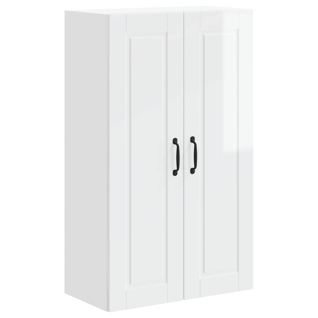 Wandschrank PORTO Hochglanz Weiß 60 x 31 x 100 cm Holzwerkstoff
