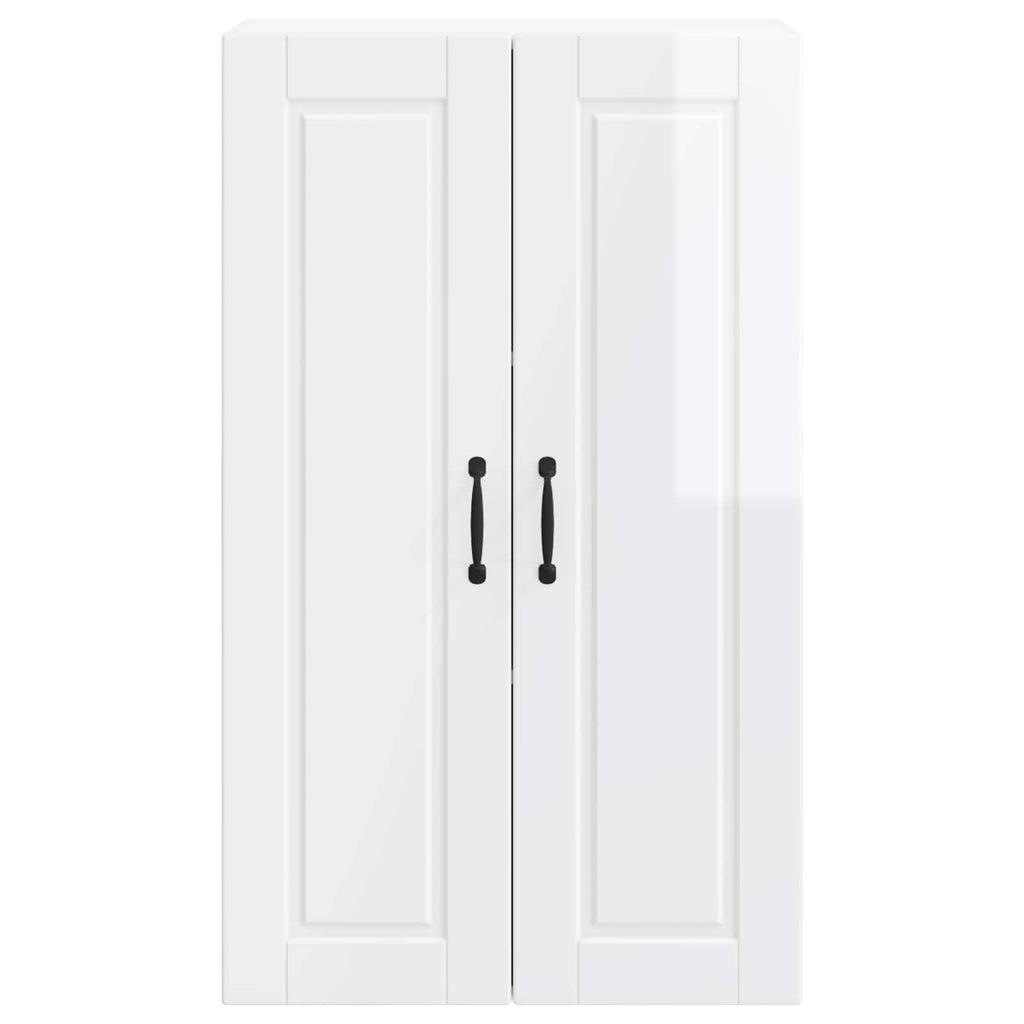 Wandschrank PORTO Hochglanz Weiß 60 x 31 x 100 cm Holzwerkstoff