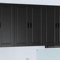 Wandschrank PORTO Schwarz 80 x 31 x 100 cm Holzwerkstoff