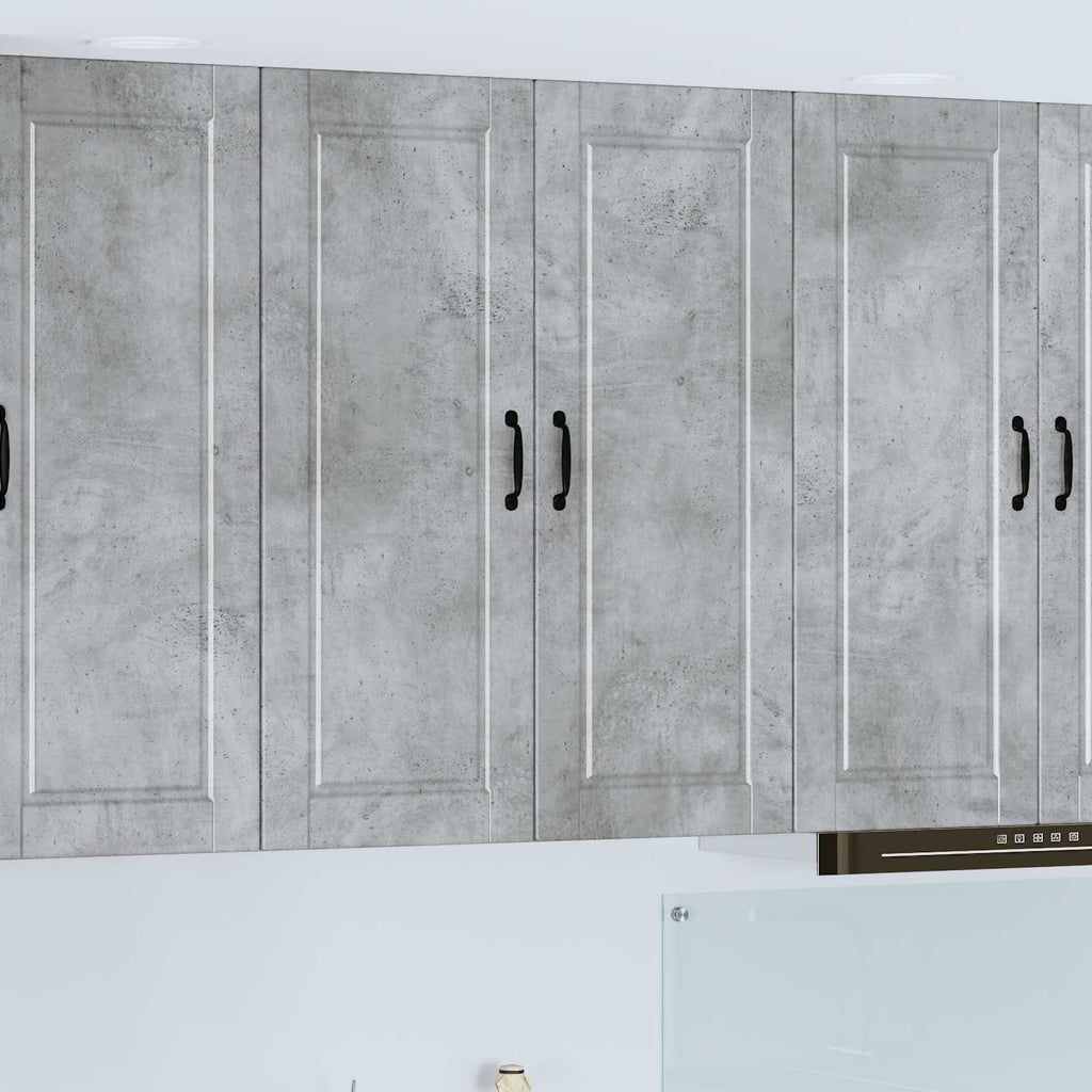 Wandschrank PORTO Beton Grau 80 x 31 x 100 cm Holzwerkstoff