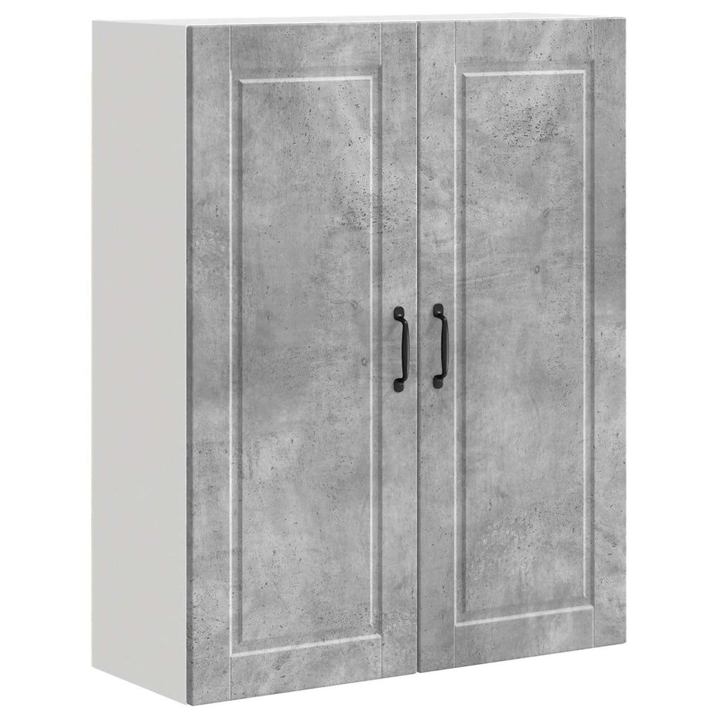 Wandschrank PORTO Beton Grau 80 x 31 x 100 cm Holzwerkstoff